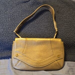 MCM Gold Shoulder Bag